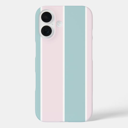 ソフトなカラーの縦ストライプ柄デザイン Case-Mate iPhoneケース (裏面)
