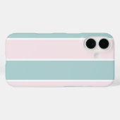 ソフトなカラーの縦ストライプ柄デザイン Case-Mate iPhoneケース (裏面 (横))