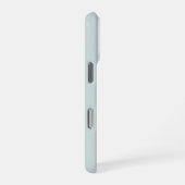 ソフトなカラーの縦ストライプ柄デザイン iPhoneケース (右側面)