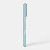 ソフトなカラーの縦ストライプ柄デザイン iPhone 16ケース (右側面)