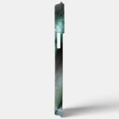 ソフトなシアンのグレーのロッキーなテクスチャとデジタル詳細 Case-Mate iPhoneケース (裏面 / 右)