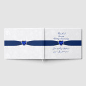 ソフトなダマスク 45周年 結婚記念日 ゲストブック (全面)