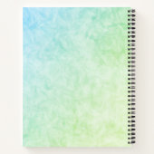 ソフトなテクスチャ背景を持つノートキーパーのカバー ノートブック (裏面)