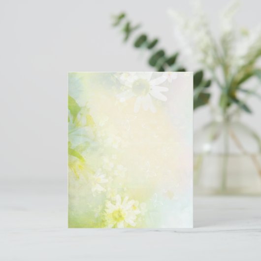 ソフトなデイジーのスクラップブックの背景 (スタンド正面)