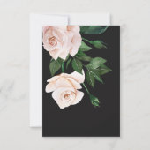 ソフトなバラの優雅な花のSave The Dateカード 招待状 (裏面)