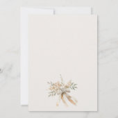 ソフトなバラの花のロマンチックな結婚式のカップル 招待状 (裏面)