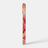 ソフトなバラの頬紅ピンク iPhone 15ケース (左側面)