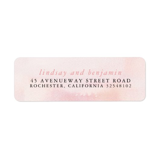 ソフトなパステルピンクの優しい色合い ラベル (正面)