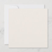 ソフトなパステルピンクの雪だるま 冬の森 カード (裏面)