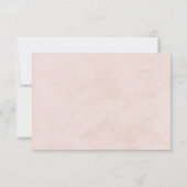 ソフトなピンクのデイジー 出欠確認 招待状 (裏面)