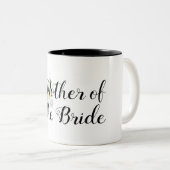 ソフトなピンクの水彩花の母のブライド ツートーンマグカップ (正面右)