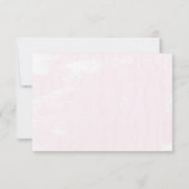 ソフトなピンクの質感と破れた縁の枠 RSVP (裏面)