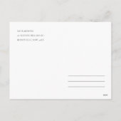 ソフトなピンクグリーンのクリスマスリース・水彩 シーズンポストカード (裏面)