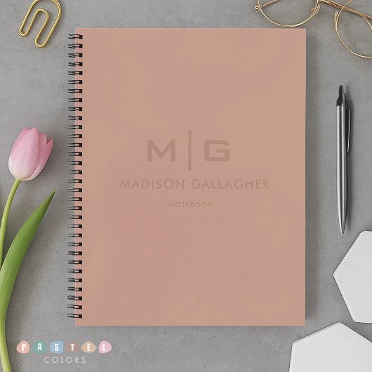 ソフトな光のペースト　テラコッタ　ピンク　レッド　ピンク ノートブック