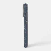 ソフトな星のパターンが可愛い iPhone 16ケース (左側面)