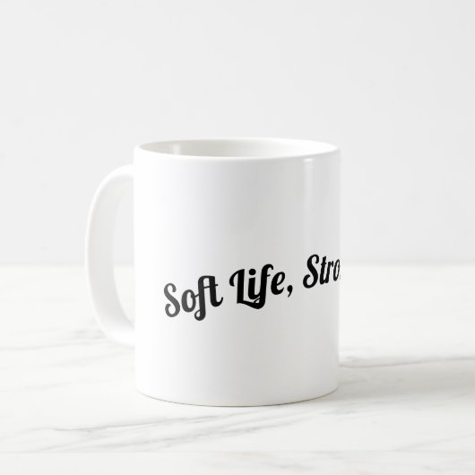 ソフトな暮らし、濃いお茶 コーヒーマグカップ (正面左)