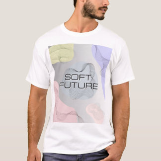 ソフトな未来の抽象的ミニマリスト グラフィックTシャツ Tシャツ