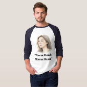 ソフトな水彩の女性の肖像画 - 芸術的な顔のイラスト Tシャツ (正面フル)