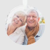 ソフトな水彩画のグリーン 40周年記念写真 オーナメント (裏面)