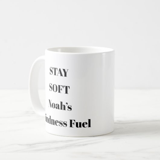 ソフトな穏やかなリマインダーパーソナライズされたマグカップを維持 コーヒーマグカップ (正面左)