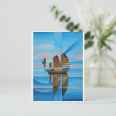 ソフトな空、サーリアンシーズ、キュービストのジャンク ポストカード (スタンド正面)