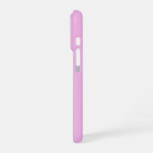 ソフトな色の縦ストライプパターン デザイン iPhoneケース (左側面)