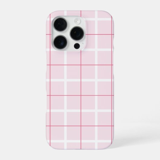 ソフトな色の縦ストライプ柄のポイントデザイン iPhoneケース (裏面)