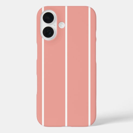 ソフトな色の縦ストライプ柄デザイン Case-Mate iPhoneケース (裏面)