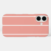ソフトな色の縦ストライプ柄デザイン Case-Mate iPhoneケース (裏面 (横))