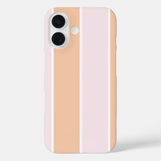 ソフトな色の縦ストライプ柄デザイン Case-Mate iPhoneケース (裏面)