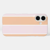 ソフトな色の縦ストライプ柄デザイン Case-Mate iPhoneケース (裏面 (横))