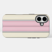 ソフトな色の縦ストライプ柄デザイン Case-Mate iPhoneケース (裏面 (横))