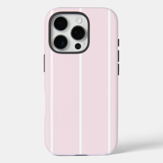 ソフトな色の縦ストライプ柄デザイン Case-Mate iPhoneケース (裏面)