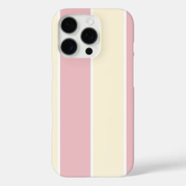 ソフトな色の縦ストライプ柄デザイン iPhone 16 PROケース