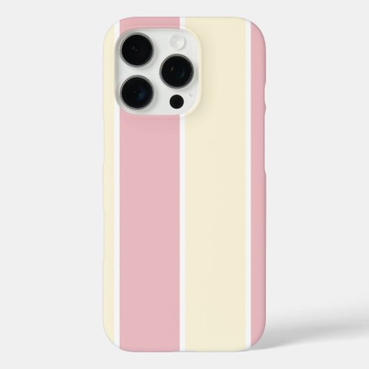 ソフトな色の縦ストライプ柄デザイン Case-Mate iPhoneケース (裏面)