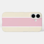ソフトな色の縦ストライプ柄デザイン Case-Mate iPhoneケース (裏面 (横))