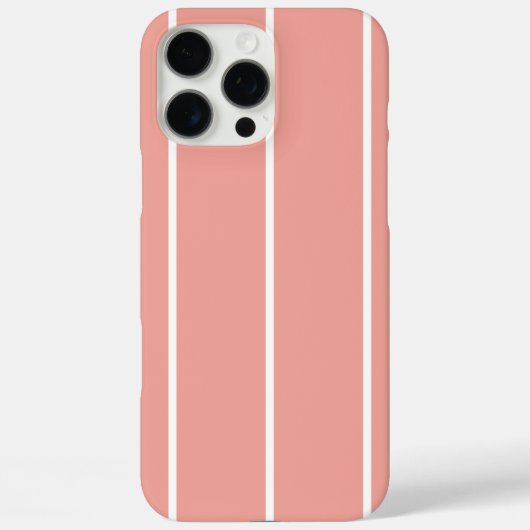 ソフトな色の縦ストライプ柄デザイン Case-Mate iPhoneケース (裏面)