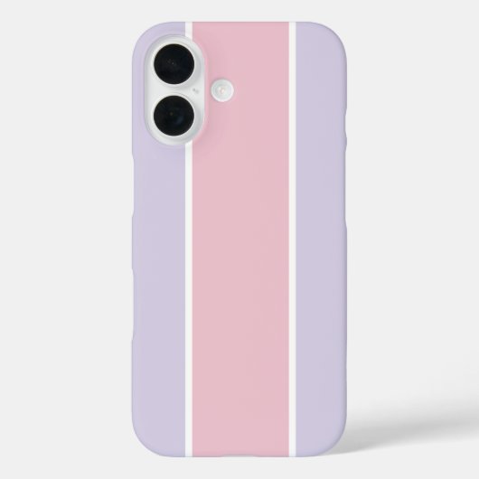 ソフトな色の縦ストライプ柄デザイン Case-Mate iPhoneケース (裏面)