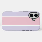 ソフトな色の縦ストライプ柄デザイン Case-Mate iPhoneケース (裏面 (横))