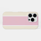 ソフトな色の縦ストライプ柄デザイン iPhoneケース (裏面横)