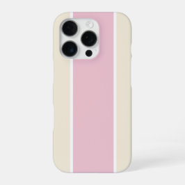 ソフトな色の縦ストライプ柄デザイン iPhone 16 PROケース