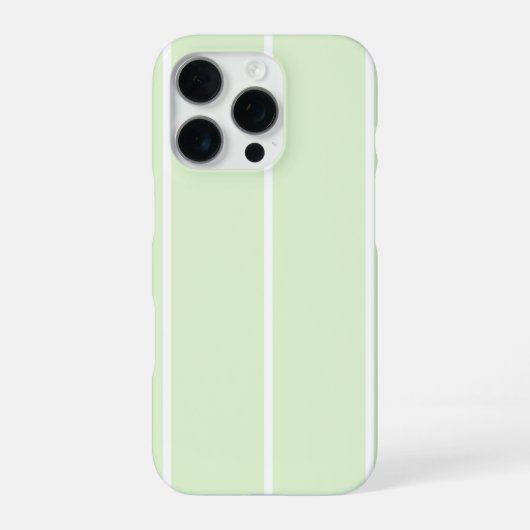 ソフトな色の縦ストライプ柄デザイン iPhoneケース (裏面)