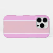 ソフトな色の縦ストライプ柄デザイン iPhoneケース (裏面横)