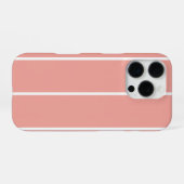 ソフトな色の縦ストライプ柄デザイン iPhoneケース (裏面横)