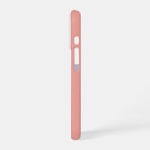 ソフトな色の縦ストライプ柄デザイン iPhoneケース (左側面)