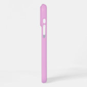 ソフトな色の縦ストライプ柄デザイン iPhoneケース (左側面)
