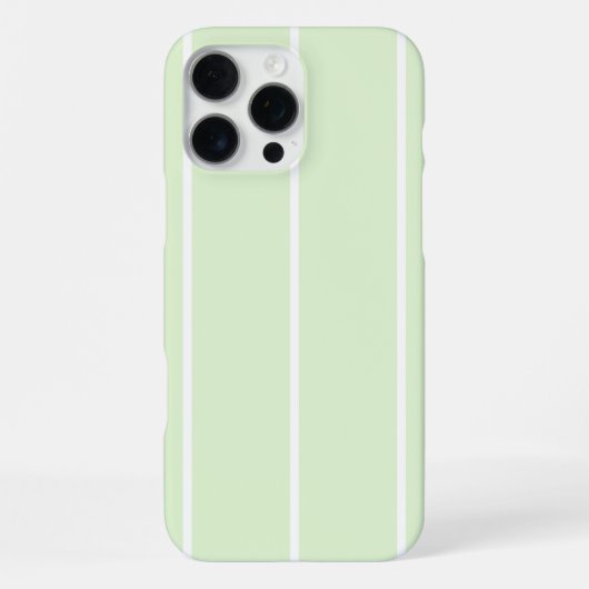 ソフトな色の縦ストライプ柄デザイン iPhoneケース (裏面)