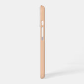 ソフトな色の縦ストライプ柄デザイン iPhone 16ケース (左側面)