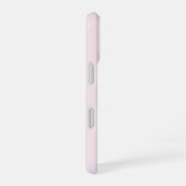 ソフトな色の縦ストライプ柄デザイン iPhone 16ケース (右側面)