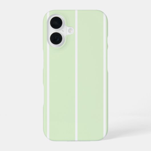 ソフトな色の縦ストライプ柄デザイン iPhone 16ケース (裏面)
